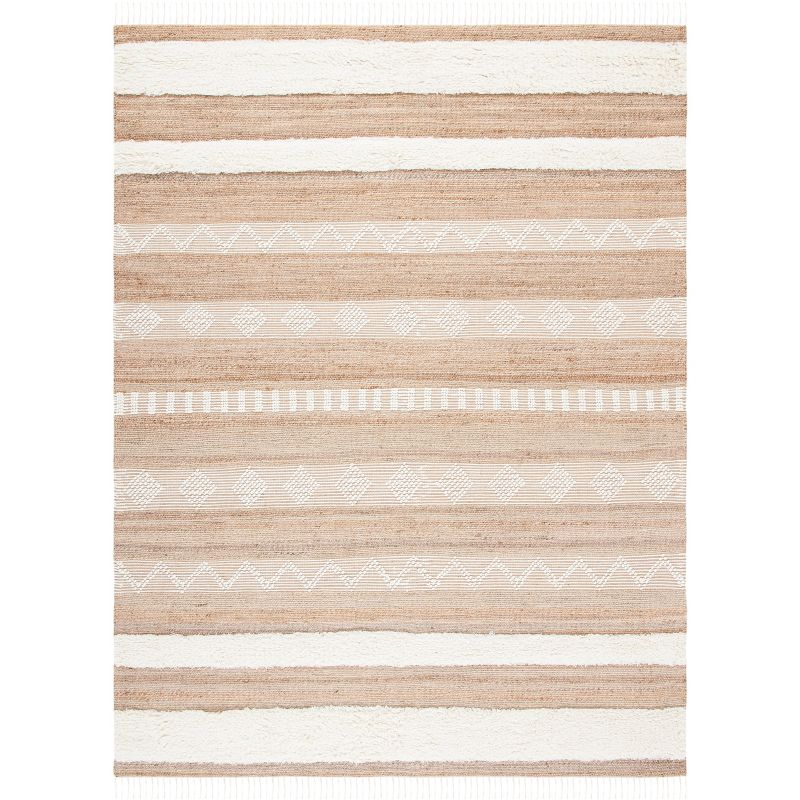 Natural Fiber NF829 Hand Woven Area Rug - Natural/Ivory - 8'x10' - Safavieh.