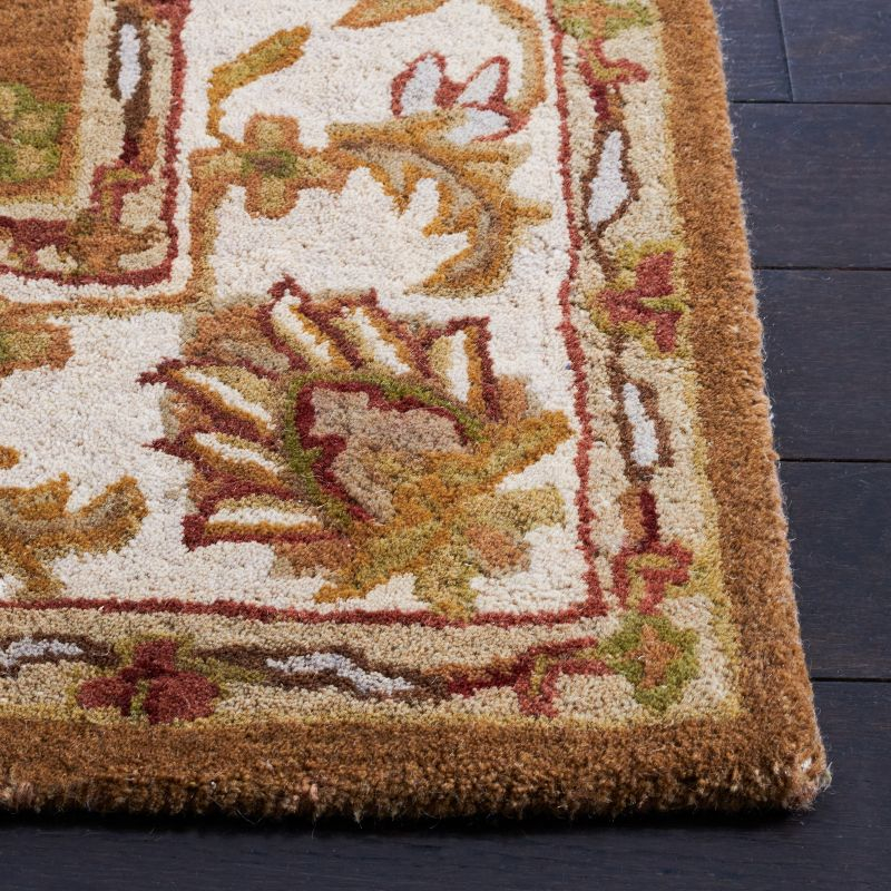 Heritage HG816 Hand Tufted Area Rug - Mocha/Ivory - 3'x5' - Safavieh.