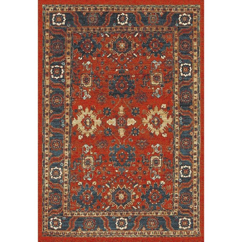 Vintage Hamadan VTH214 Power Loomed Indoor Accent Rug - Orange/Blue - 2'7"x5' - Safavieh.