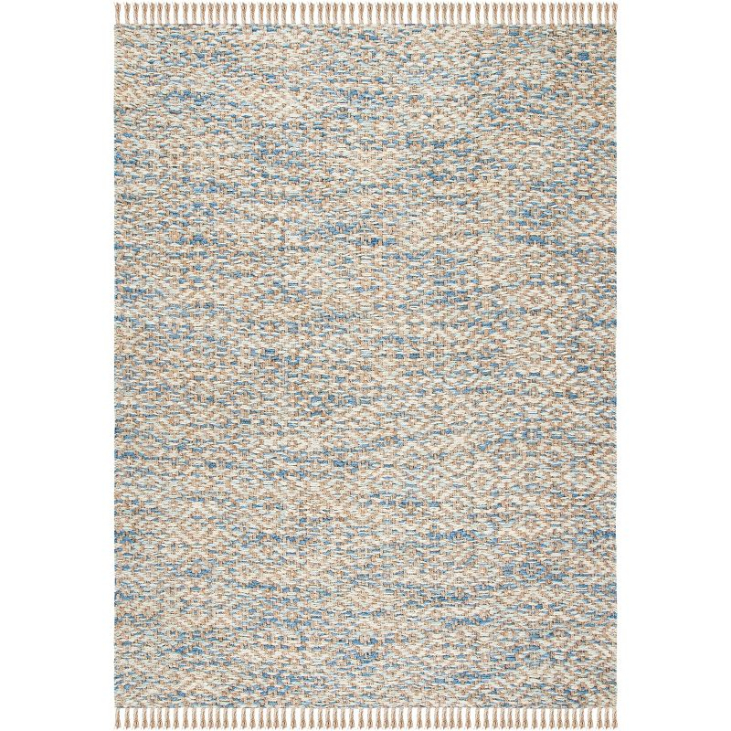Natural Fiber NF822 Hand Woven Area Rug - Natural/Blue - 8'x10' - Safavieh.