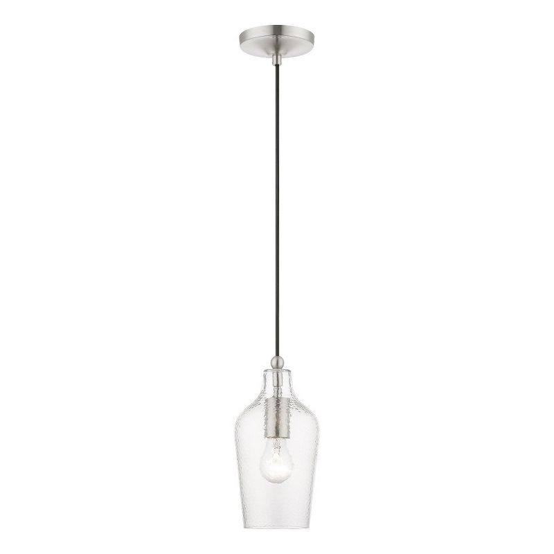Livex Lighting Avery 1 - Light Pendant in  Brushed Nickel
