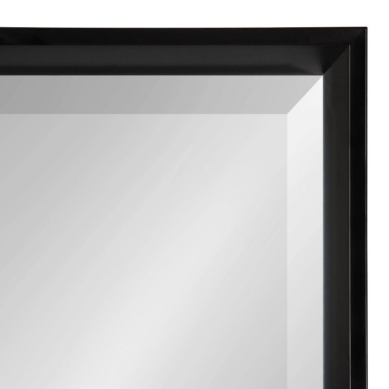 29.5" x 29.5" Calder Square Wall Mirror Black - Kate & Laurel All Things Decor: Modern Style, No Assembly, Wall Mounted