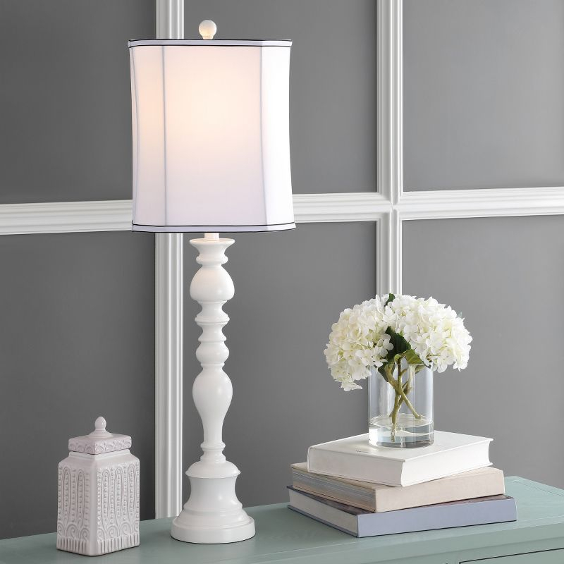 Poly Candlestick Lamp - 36 Inch Height - LIT4057 - White - Safavieh