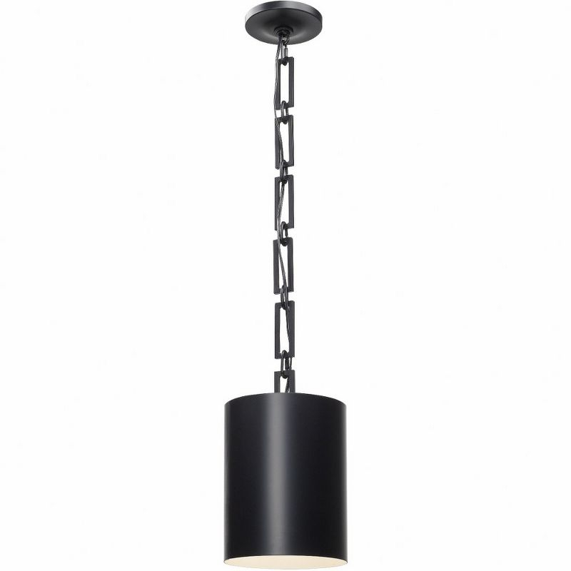 Crystorama Lighting Alston 1 - Light Chandelier in  Matte Black/White