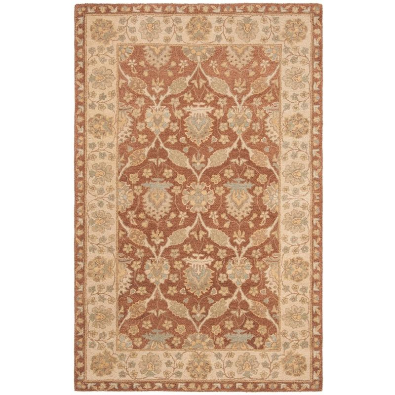 Antiquity AT315 Hand Tufted Area Rug - Brown/Taupe - 6'x9' - Safavieh.