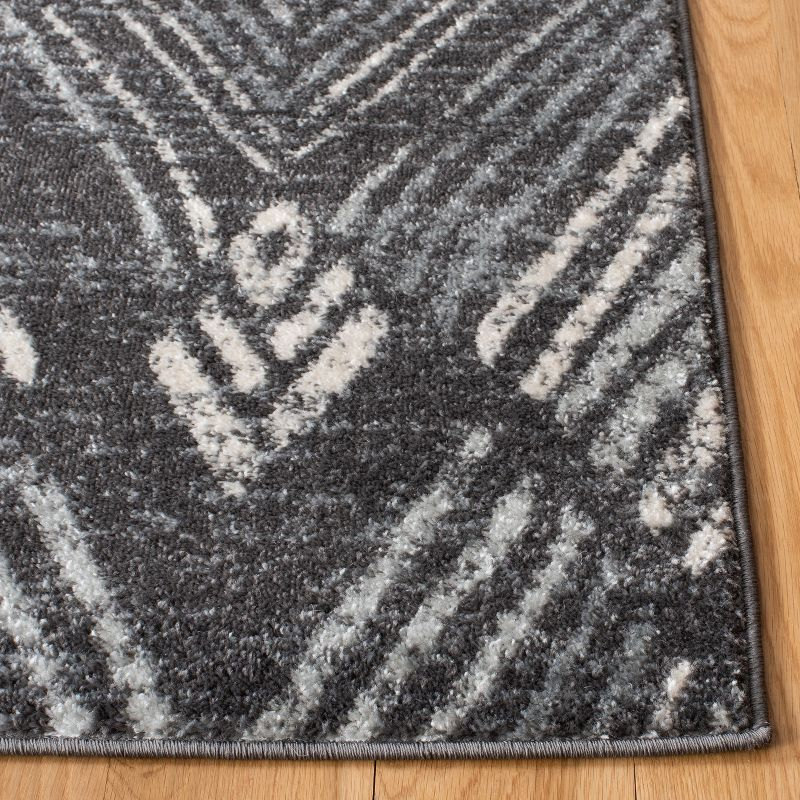 Amsterdam AMS110 Power Loomed Indoor Area Rug - Dark Grey/Light Grey - 8'x10' - Safavieh