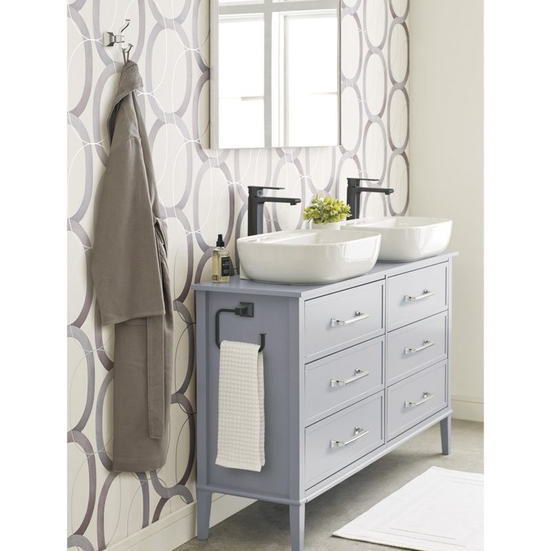 Amerock Mulholland Polished Nickel Single Prong Robe Hook