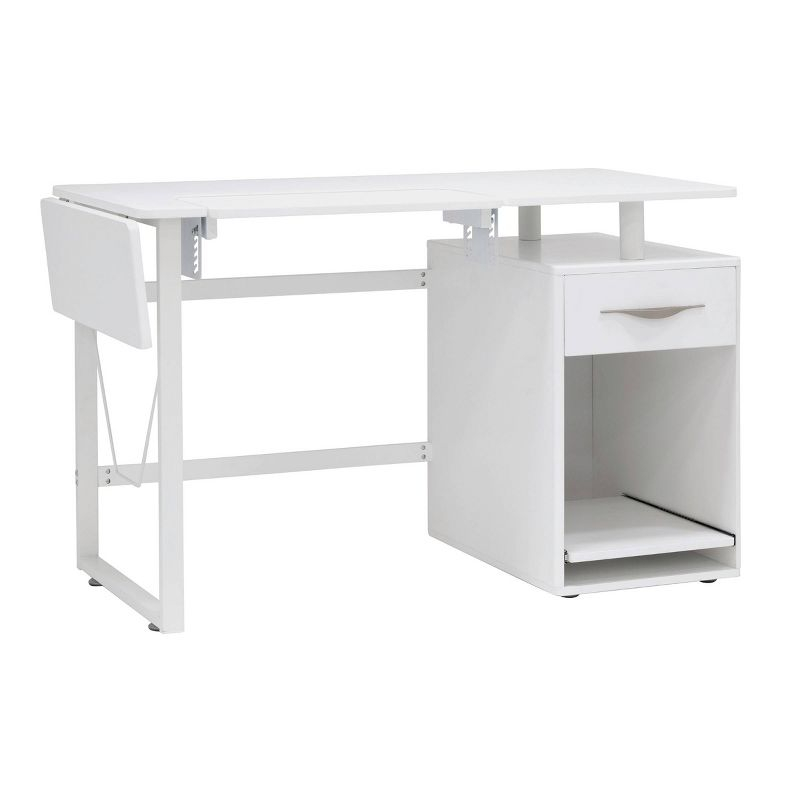 56.75'' x 23.75'' Sewing Table with Sewing Machine Platform