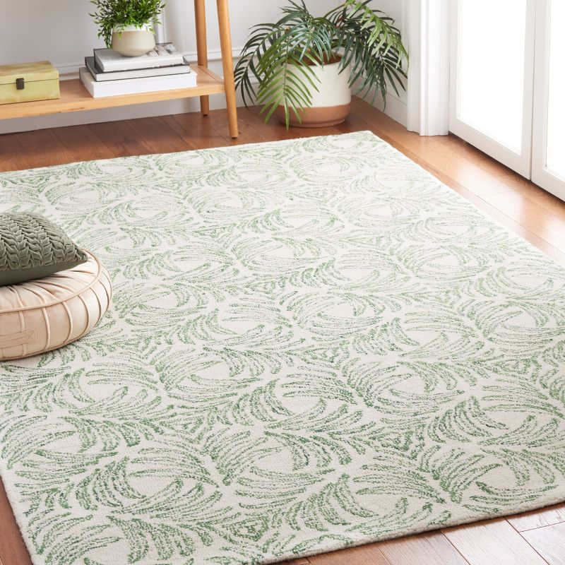 Jardin JAR728 Hand Tufted Area Rug - Ivory/Green - 5'x8' - Safavieh