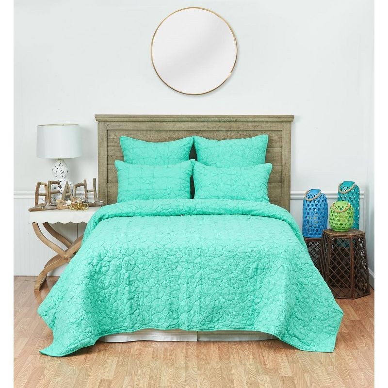 C&F Home 20" x 26" Mara Seafoam Cotton Standard Sham - Machine Washable