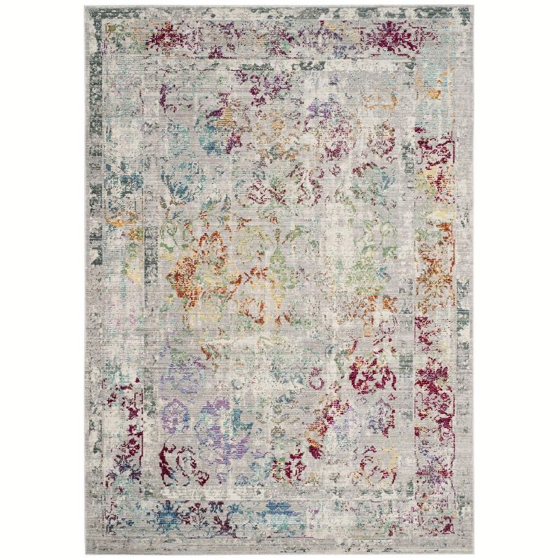 Mystique MYS923 Power Loomed Indoor Area Rug - Grey/Multi - 5'x8' - Safavieh.