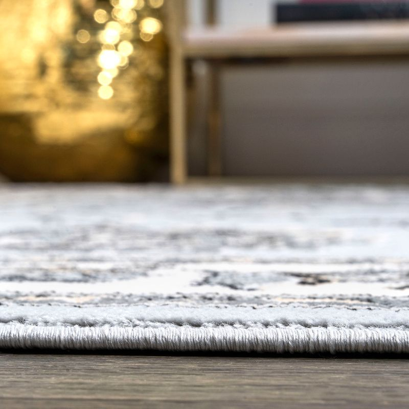 8'x 10' Cherie French Cottage Area Rug, Light Gray/Cream - JONATHAN Y