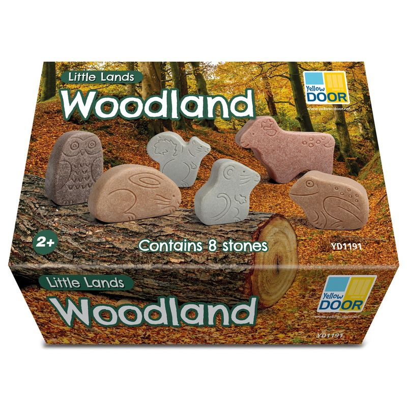 Yellow Door Little Lands – Woodland, Set of 8 Stone Figures
