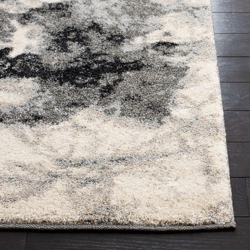 Retro RET2141 Power Loomed Indoor Area Rug - Cream/Grey - 4'x6' - Safavieh.