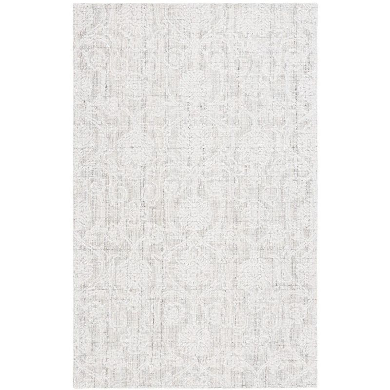 Ebony EBN111 Hand Tufted Area Rug - Grey/Ivory - 8'x10' - Safavieh.