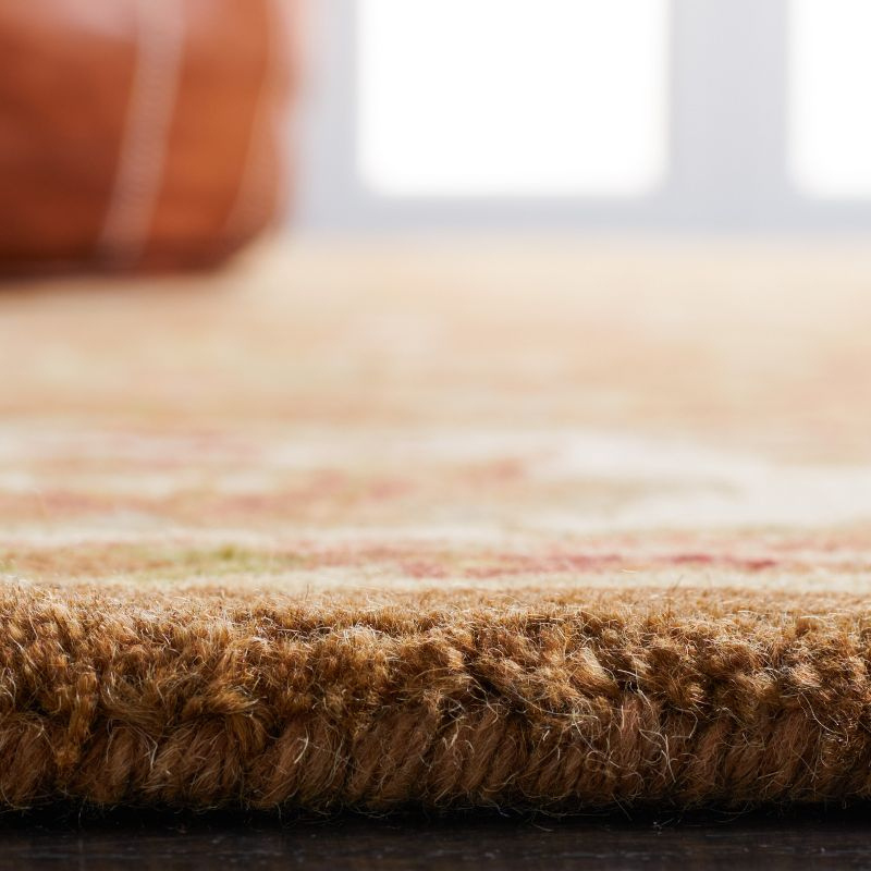 Heritage HG816 Hand Tufted Area Rug - Mocha/Ivory - 3'x5' - Safavieh.