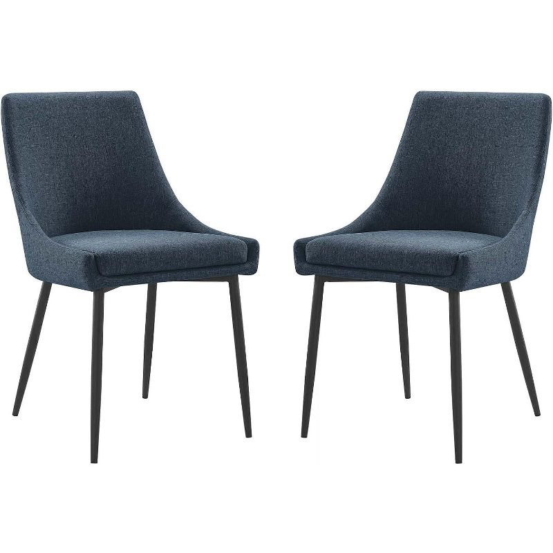 Modway Viscount Upholstered Fabric Dining Chairs - Set of 2