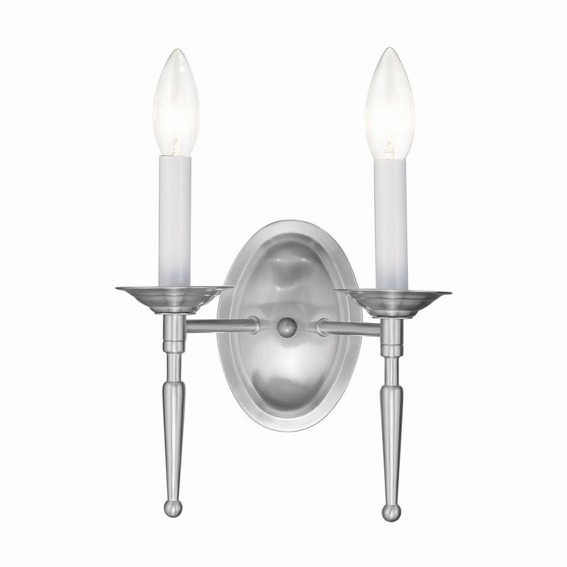 Livex Lighting Williamsburgh 2 - Light Wall Light in  Brushed Nickel