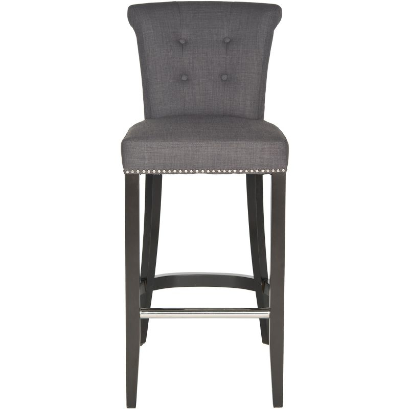 Addo Ring Bar Stool - HUD8242 - Charcoal - Safavieh