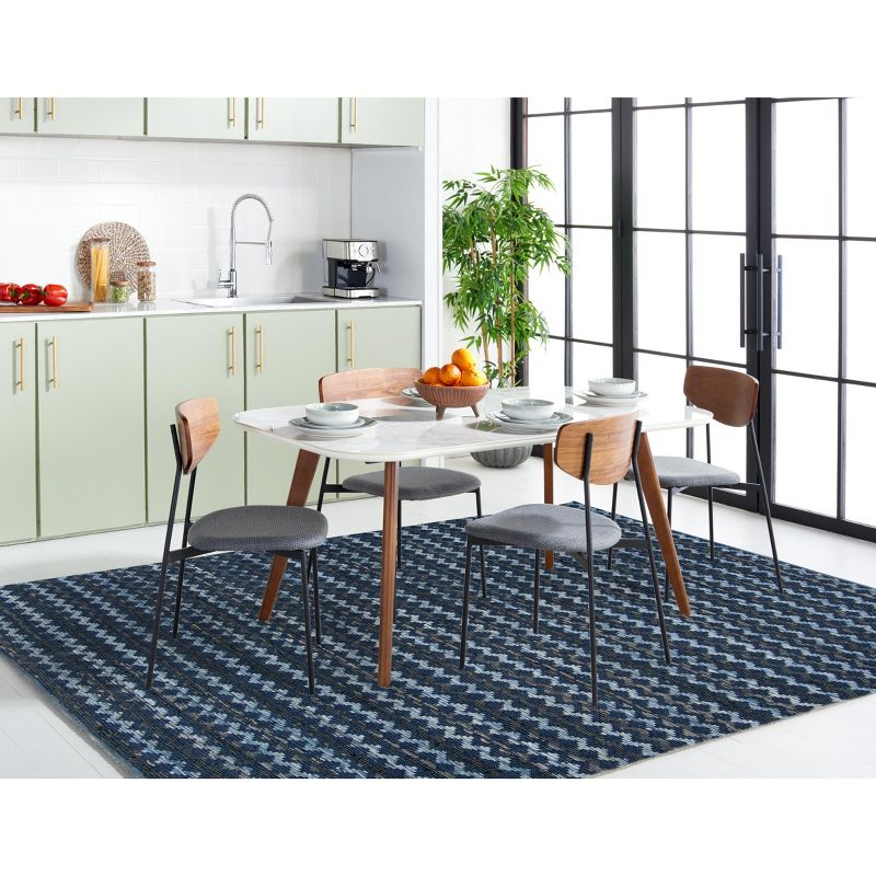 Montauk MTK120 Hand Woven Indoor Area Rug - Navy Blue/Black - 8'x10' - Safavieh