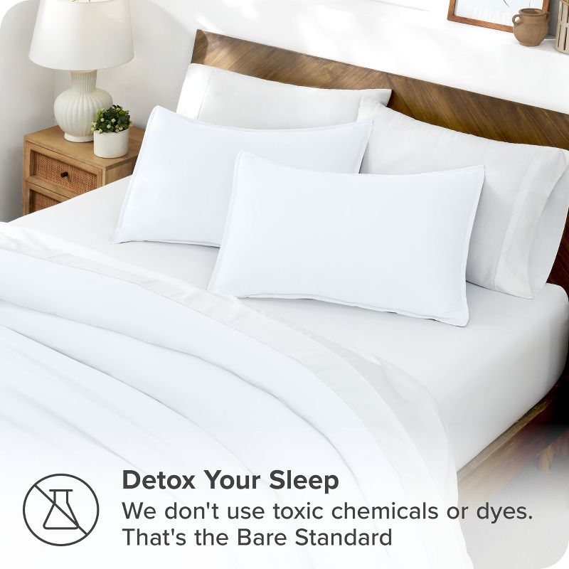 Twin/Twin XL White TENCEL™ Lyocell Duvet Cover Set by Bare Home