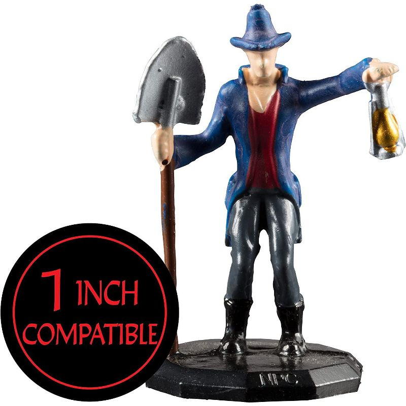 Monster Protectors Townsfolk Mini Fantasy Figures - Tradesmen - 8pc Hand-Painted Non Player Character Miniatures - 1" Hex-Sized Use w Tabletop Games