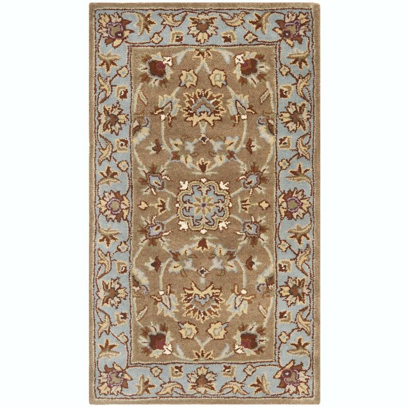 Heritage HG821 Handmade Accent Rug - 2'3"x4' - Beige/Blue - Safavieh