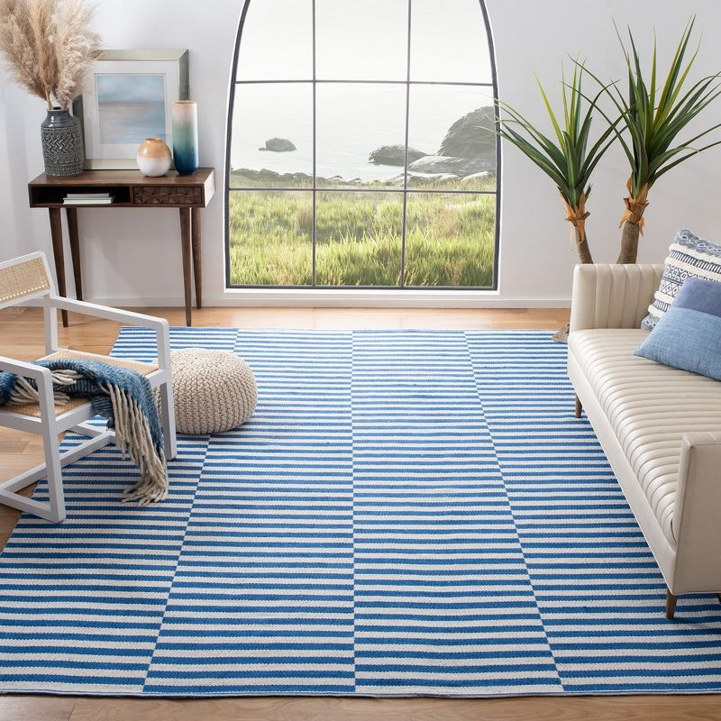 Montauk MTK715 Hand Woven Indoor Area Rug - Ivory/Blue - 8'x10' - Safavieh