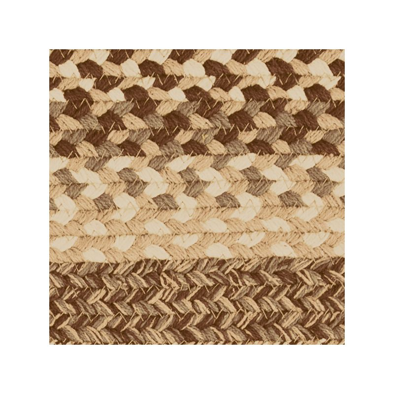 Collections Etc Classic Farmhouse Braided Kitchen Accent Rug Runner Tan