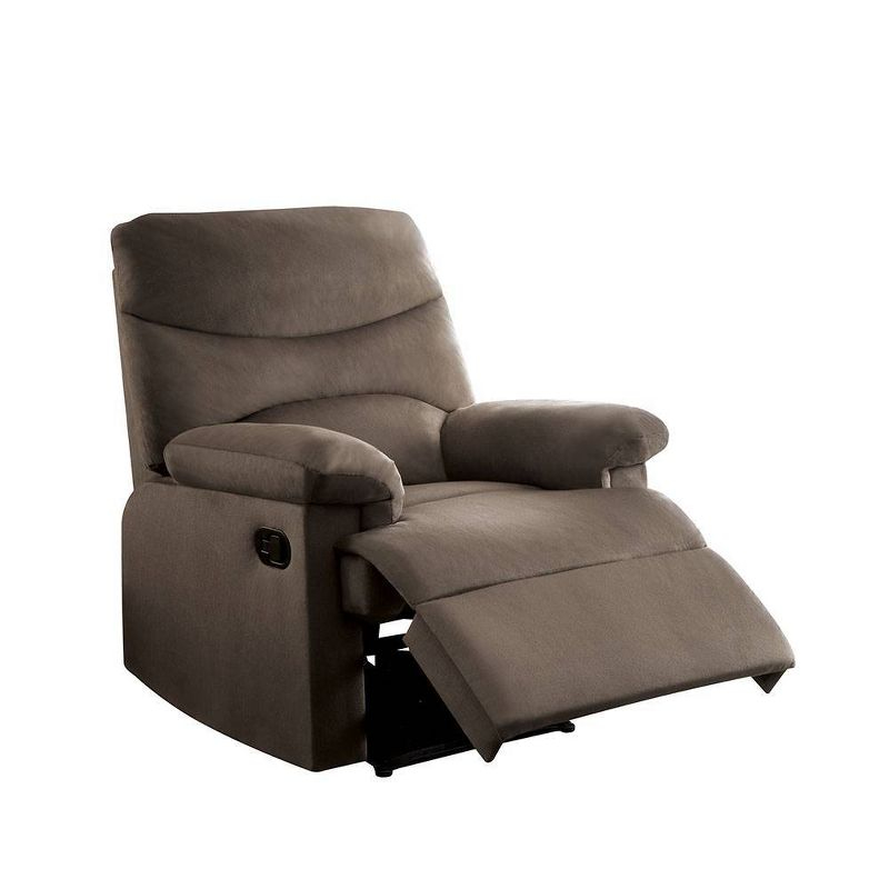 Acme Furniture Arcadia Woven Fabric Reclining Sofa Light Brown