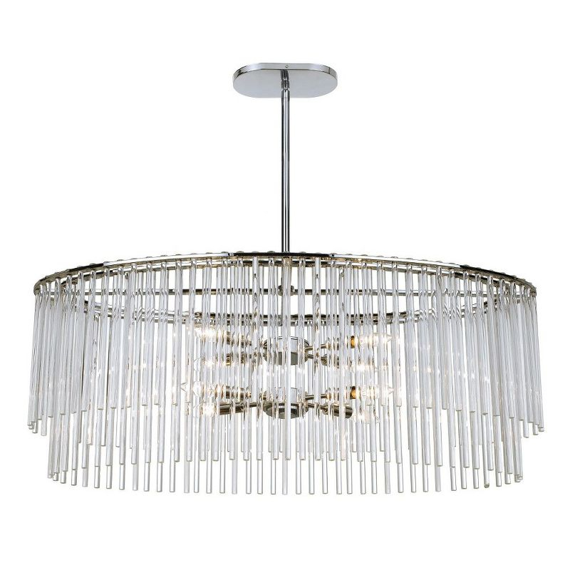 Crystorama Lighting Bleecker 8 - Light Chandelier in  Polished Chrome