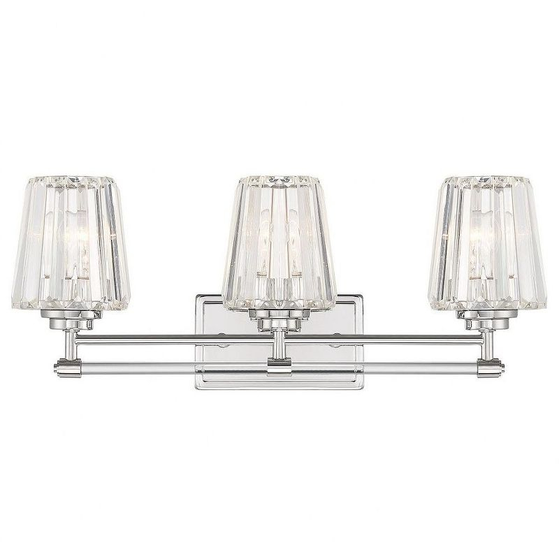 Savoy House Garnet 3 - Light Vanity in  Polished Nickel