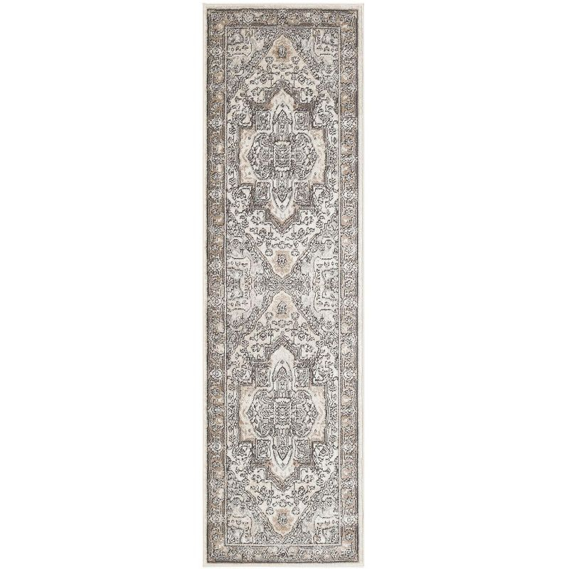 Nourison Concerto 2'2" x 10' Ivory Grey Taupe Vintage Indoor Rug