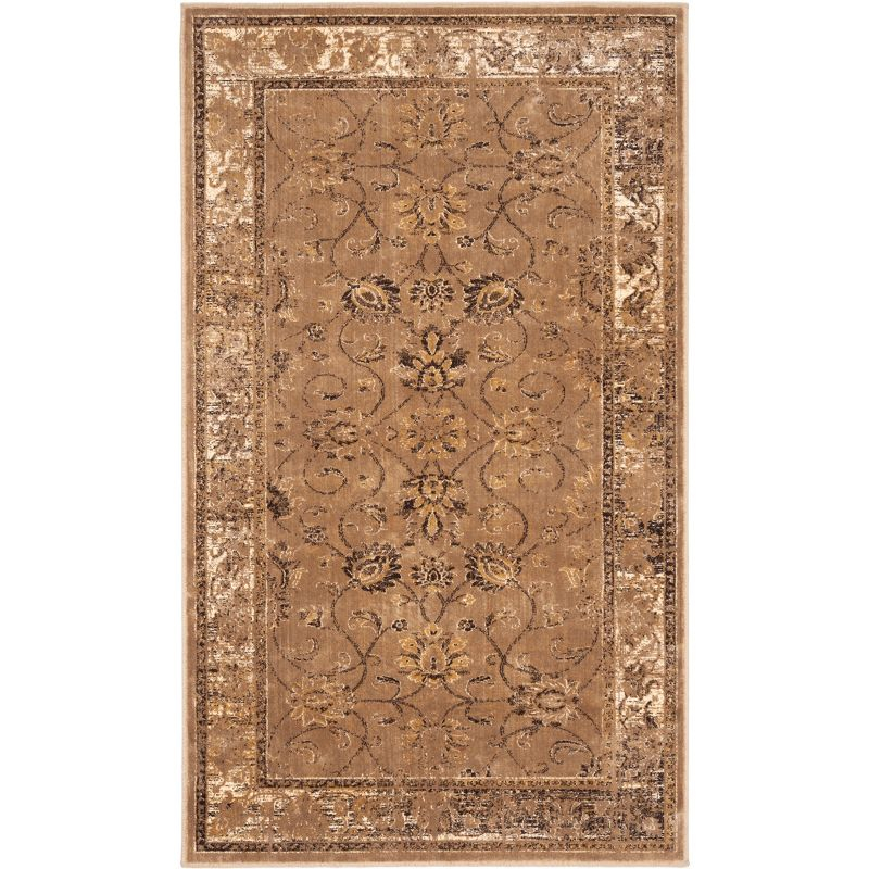 Vintage VTG117 Power Loomed Indoor Skid-Resistant Accent Rug - Taupe - 3'3"x5'7" - Safavieh