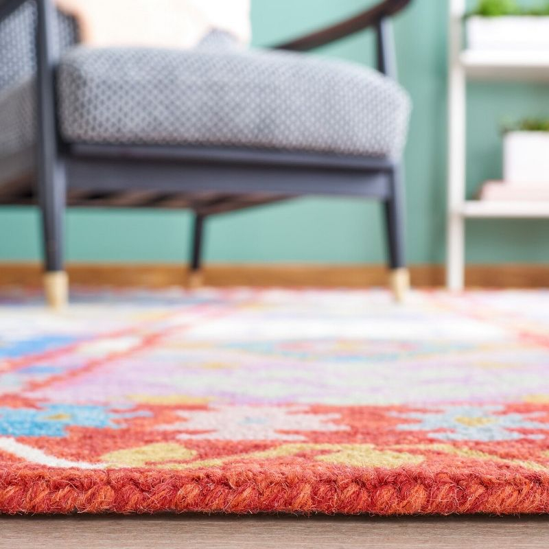 Aspen APN409 Hand Tufted Area Rug - Red/Ivory - 8'x10' - Safavieh.
