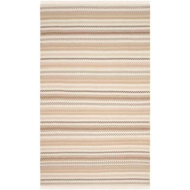 Kilim KLM101 Hand Woven Area Rug - Beige - 4'x6' - Safavieh.