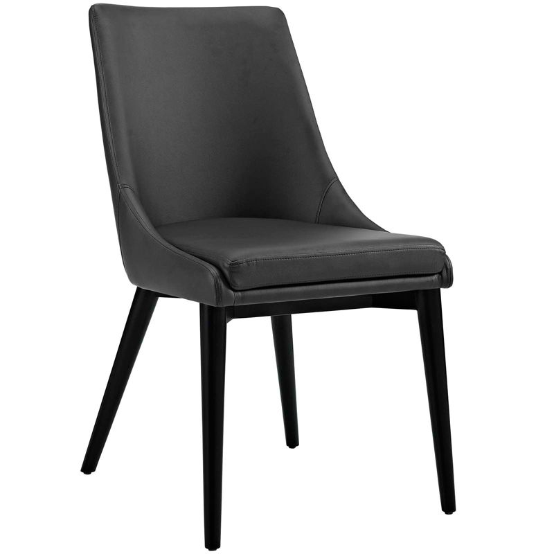 Viscount Vinyl Dining Chair Black - Modway