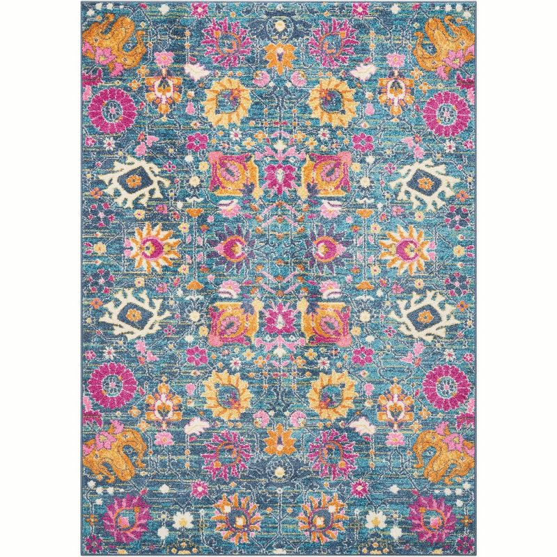 Nourison Passion Bohemian Indoor Rug Denim 3'9" x 5'9"