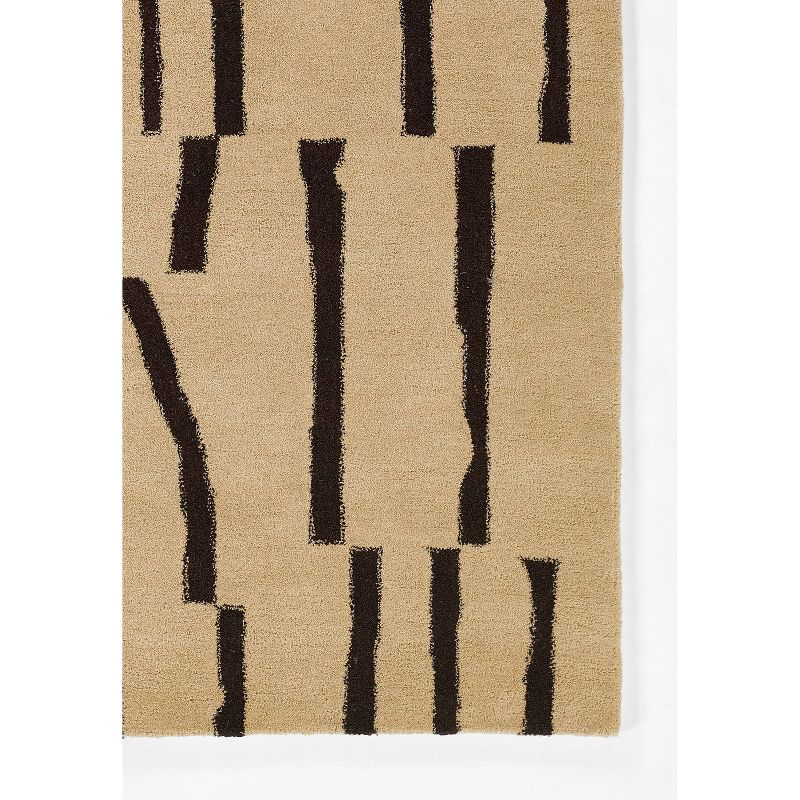 Momeni 8'x10' Simba Safari Handtufted Area Rug Ivory: Wool, Geometric Pattern, Medium Pile, Indoor, Rectangle