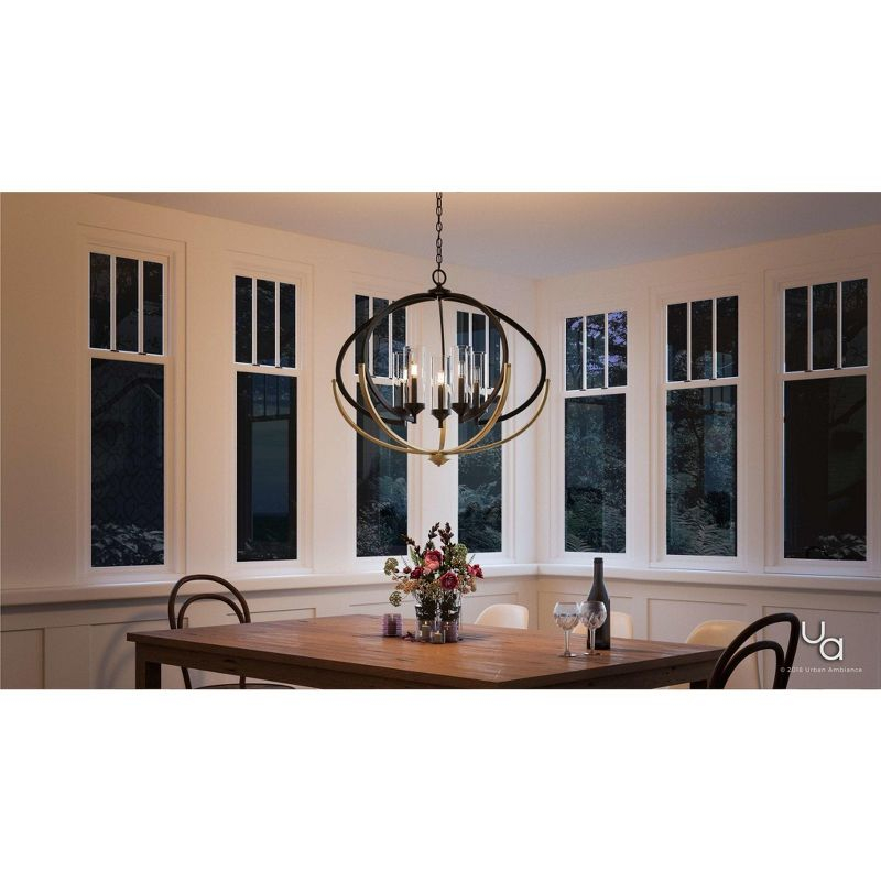 Urban Ambiance Luxury Mediterranean Chandelier,  27-7/8"H x 33-3/4"W,  Olde Bronze Finish, UHP2351
