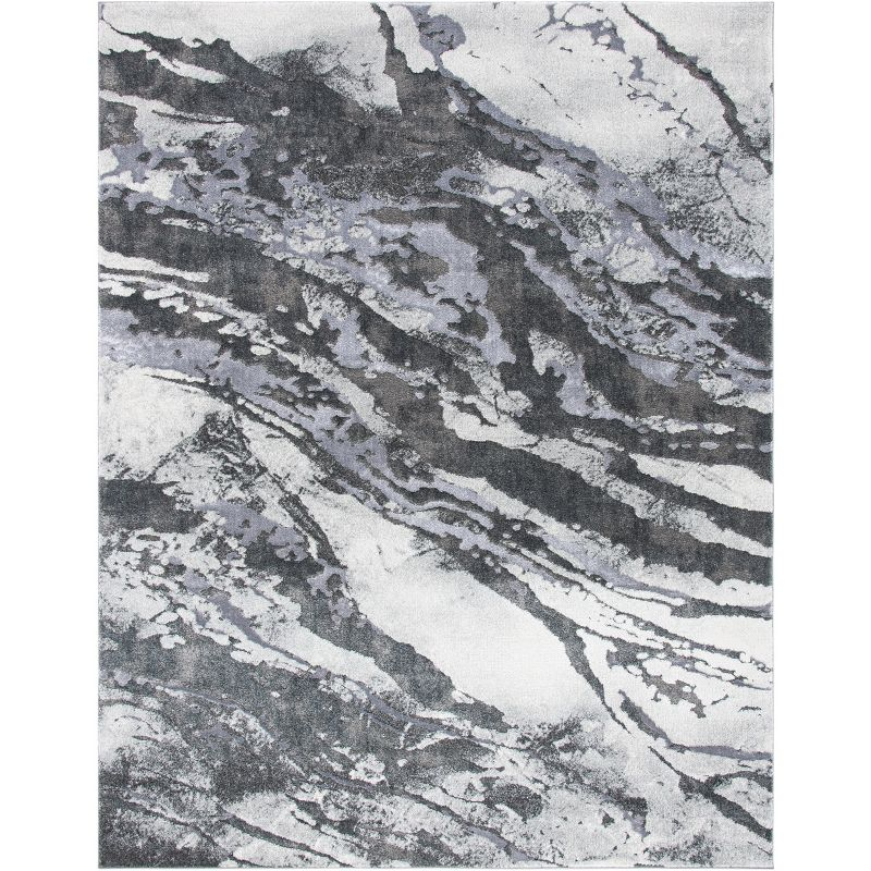 Pacific PFC865 Power Loomed Indoor Area Rug - 8'x10' - Dark Grey/Light Grey - Safavieh