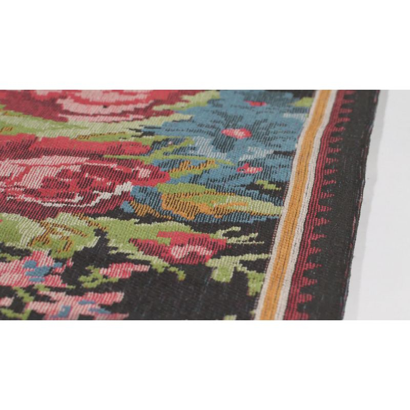 Classic Vintage CLV301 Power Loomed Runner Rug - Black/Multi - 2'3"x12' - Safavieh.