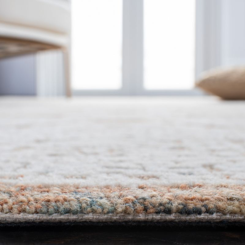 Metro MET803 Hand Tufted Indoor Area Rug - Natural/Rust - 6'x6' - Safavieh