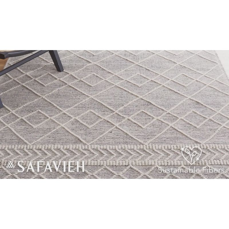 Natura NAT339 Hand Woven Runner Rug - Ivory/Black - 2'3"x9' - Safavieh.