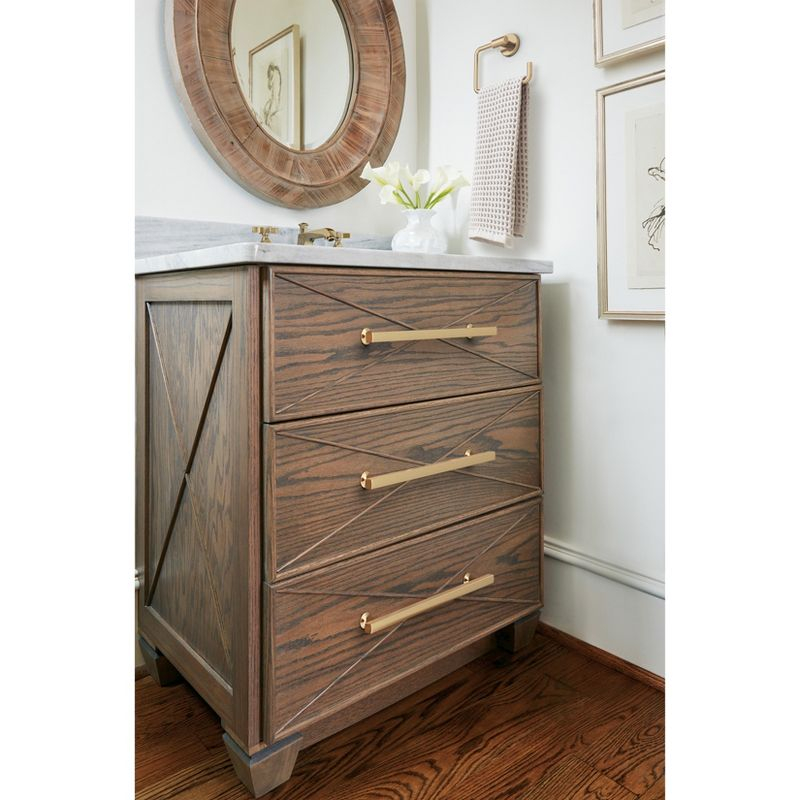 Amerock Everett 10-1/16 inch (256mm) Center-to-Center Champagne Bronze Cabinet Pull
