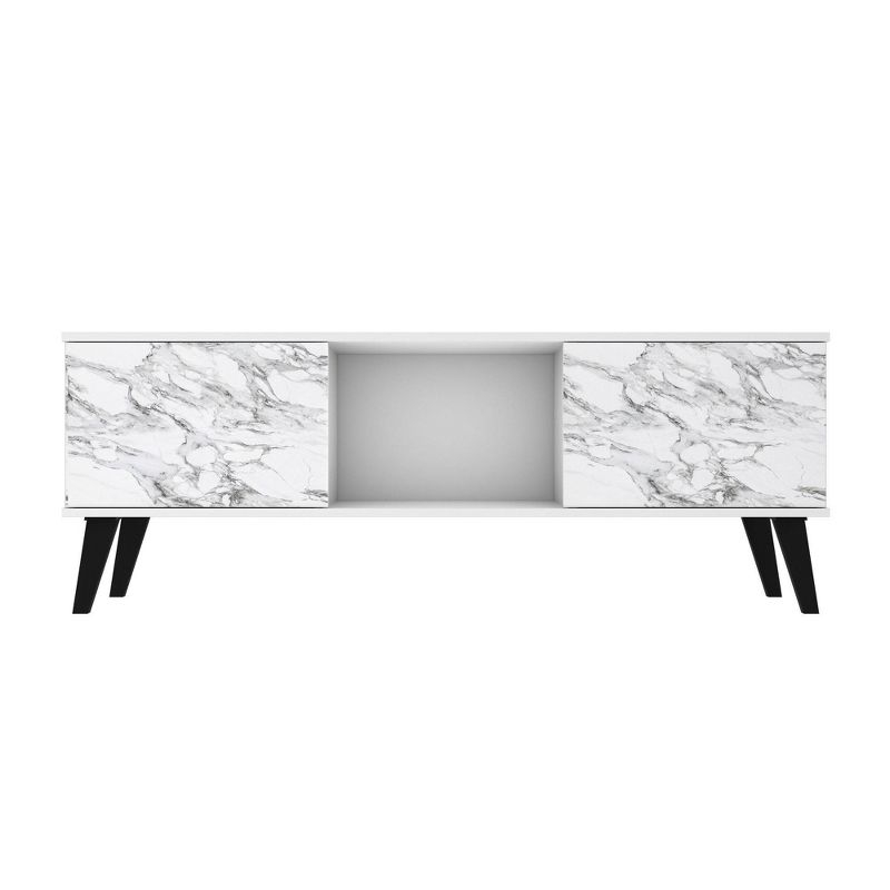 Doyers TV Stand for TVs up to 50" White - Manhattan Comfort