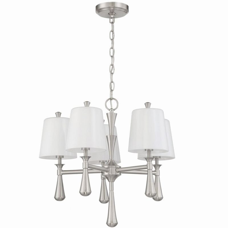 Craftmade Lighting Palmer 5 - Light Chandelier in  Brushed Polished Nickel