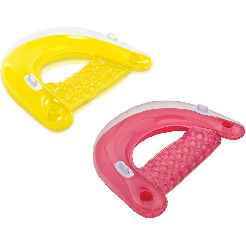 Intex Sit 'N Float Pink & Yellow (2-Pack)