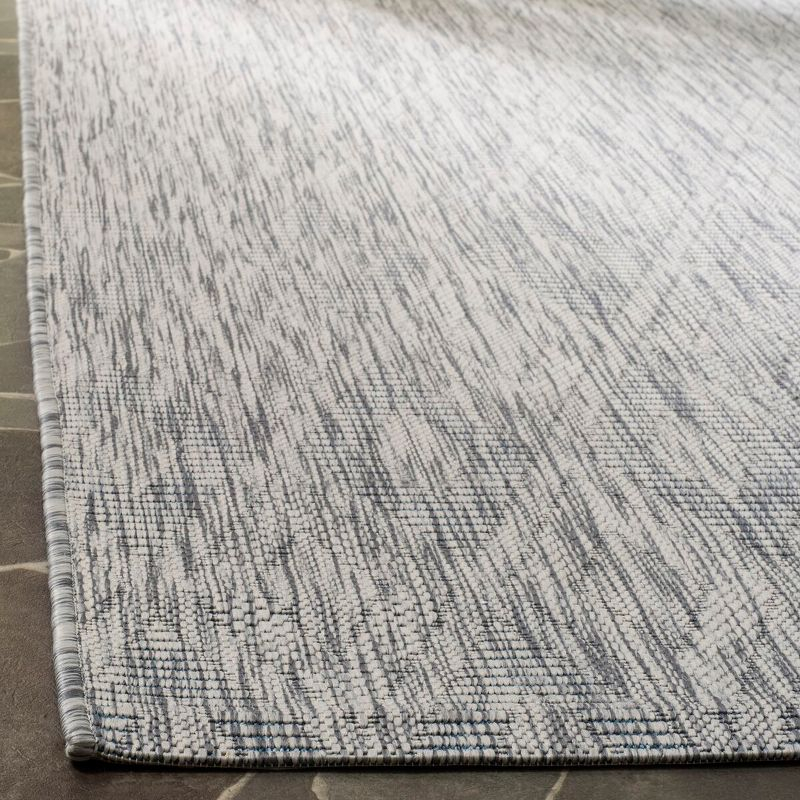 Courtyard CY8522 Power Loomed Indoor and Outdoor Area Rug - Grey/Grey - 5'3"x7'7" - Safavieh