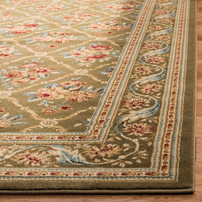 Lyndhurst LNH556 Power Loomed Area Rug - Green/Green - 5'3"x7'6" - Safavieh.